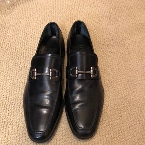 Men’s Classic Black Ferragamo Loafers size 8.5 D